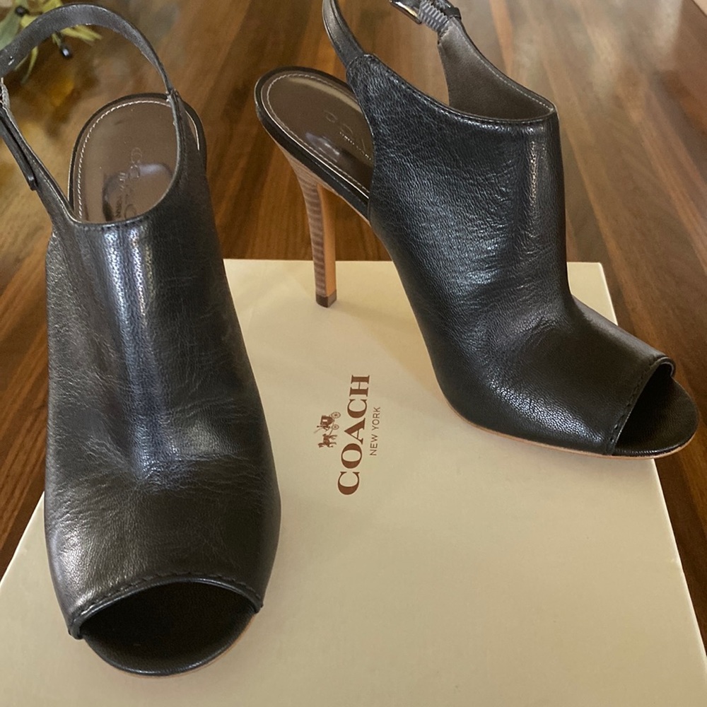 Coach Lanora Soft Grain slingback